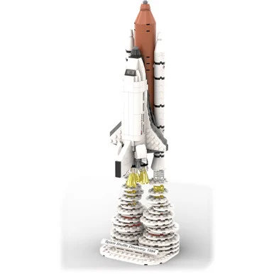 Space Shuttle Discovery Building Block Model - 353 Pieces Atomic Brick (2-040101)