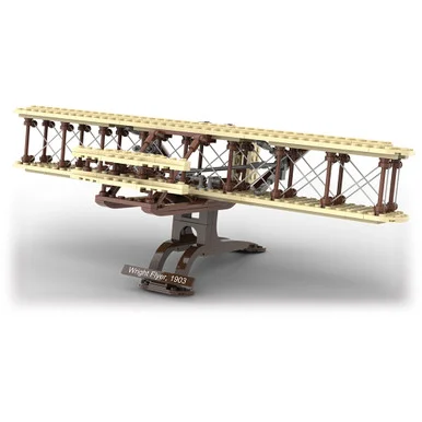 1903 Wright Flyer Building Block Model - 288 Pieces Atomic Brick (2-020101)