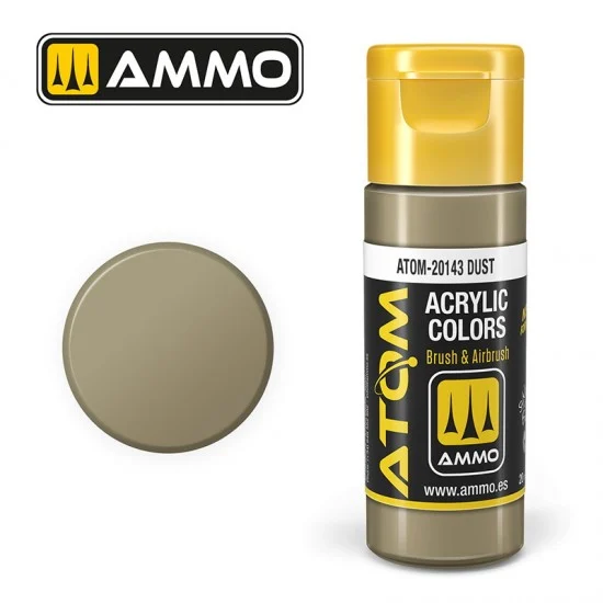 AMMO by Mig Jimenez 20143 Acrylic Paint - ATOM Colour #Dust (20ml jar)