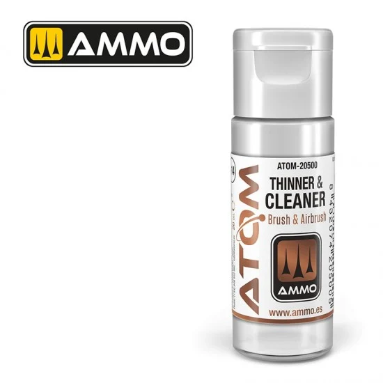 AMMO by Mig Jimenez 20500 Thinner and Cleaner (20ml) for ATOM Acrylic Paints - Hobby & Model Paints