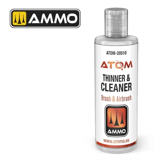 AMMO by Mig Jimenez 20510 Thinner and Cleaner (60ml) for ATOM Acrylic Paints - Hobby & Model Paints