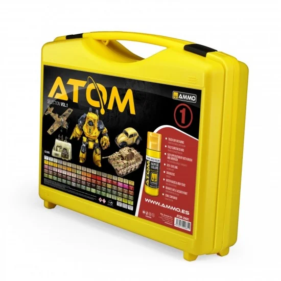 AMMO by Mig Jimenez 20681 Acrylic Paints set - ATOM Selection Vol.1 (90 jars, each: 20ml)