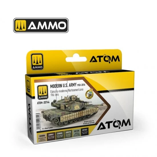 AMMO by Mig Jimenez 20744 Acrylic Paints - ATOM #Modern US Army 1950-2016 (6x 20ml)