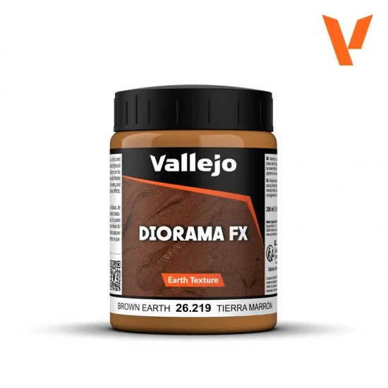 Vallejo 26219 Stone Textures - Brown Earth 200ml