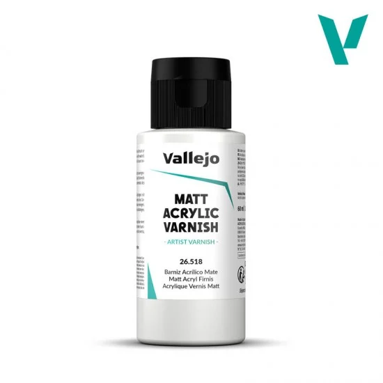 Vallejo 26518 Liquid Acrylic Matt Varnish 55ml - Hobby & Model Paints