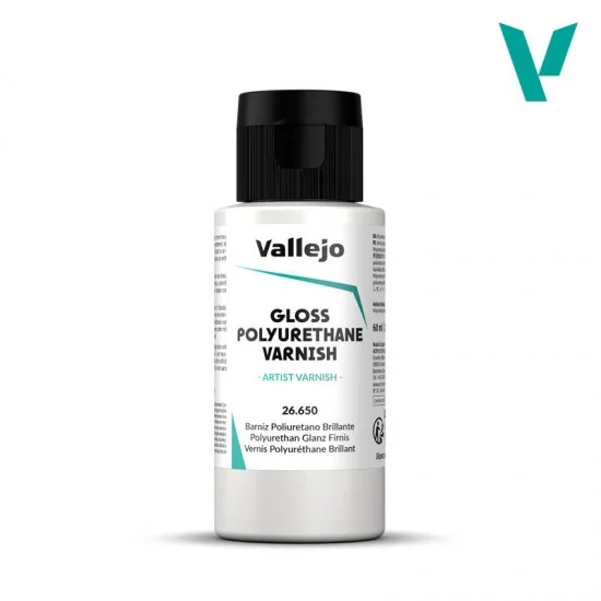 Vallejo 26650 Polyurethane Gloss Varnish 60ml - Hobby & Model Paints