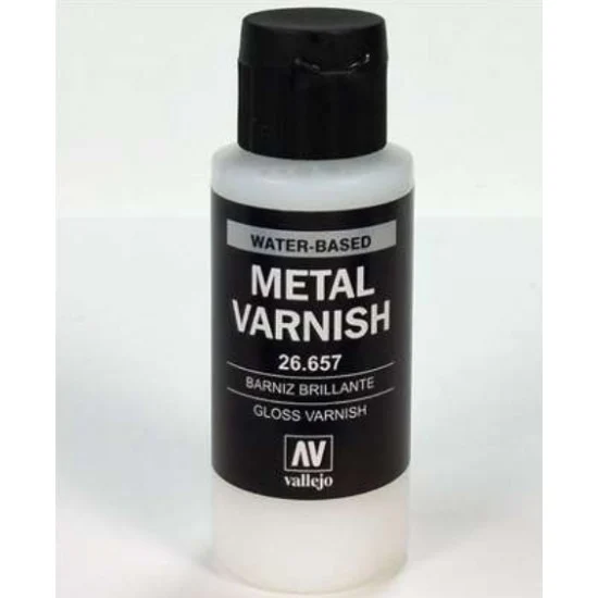 Vallejo 26657 Gloss Metal Varnish 60ml - Hobby & Model Paints
