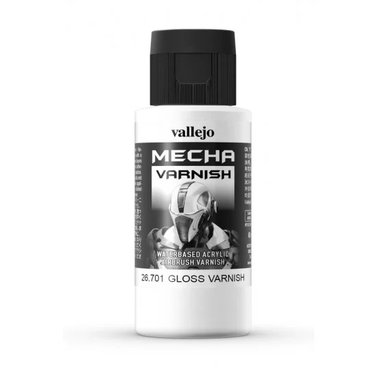 Vallejo 26701 [Mecha Varnish] Acrylic Paint - #Gloss Varnish (60ml)