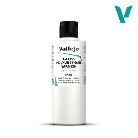 Vallejo 27650 Polyurethane Gloss Varnish 200ml - Hobby & Model Paints
