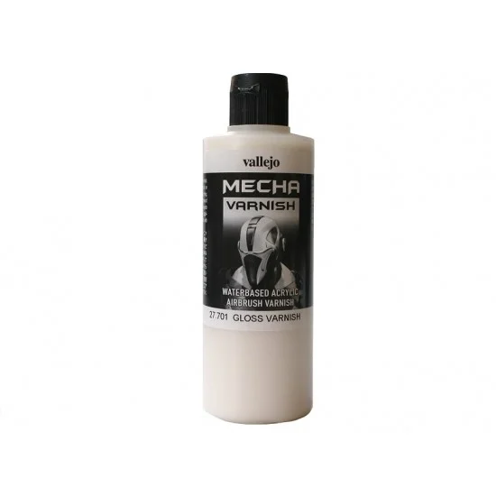 Vallejo 27701 [Mecha Varnish] Acrylic Paint - #Gloss Varnish (200ml)