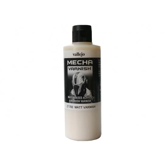 Vallejo 27702 [Mecha Varnish] Acrylic Paint - #Matt Varnish (200ml)