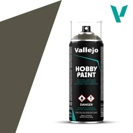 Vallejo 28003 Hobby Paint Spray - AFV Colour #Russian Green 4B0 (400ml)