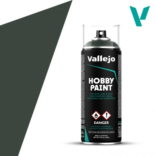 Vallejo 28026 Hobby Paint Spray - Fantasy Colour #Dark Green (400ml)
