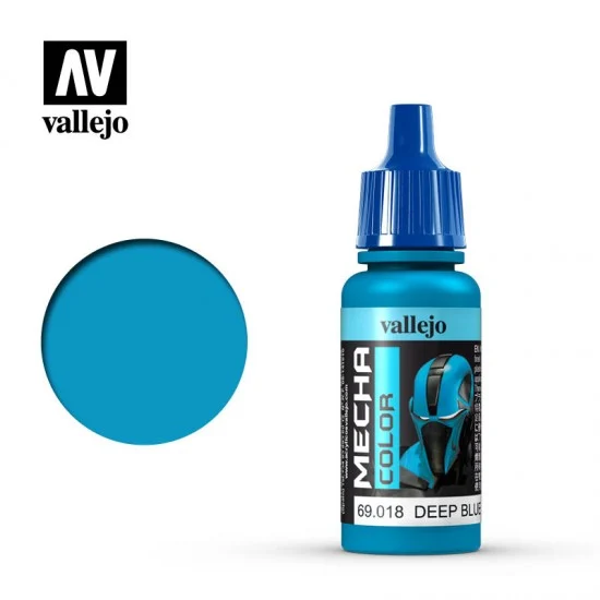 Vallejo 69018 [Mecha Colour] Acrylic Paint - #Deep Blue (17ml)