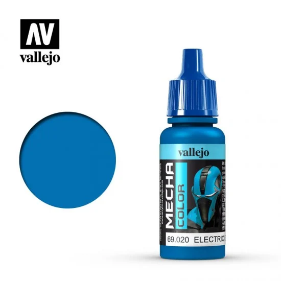 Vallejo 69020 [Mecha Colour] Acrylic Paint - #Electric Blue (17ml)