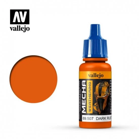 Vallejo 69507 Dark Rust Wash for Mecha Acrylic Paint (17ml) - Hobby & Model Paints