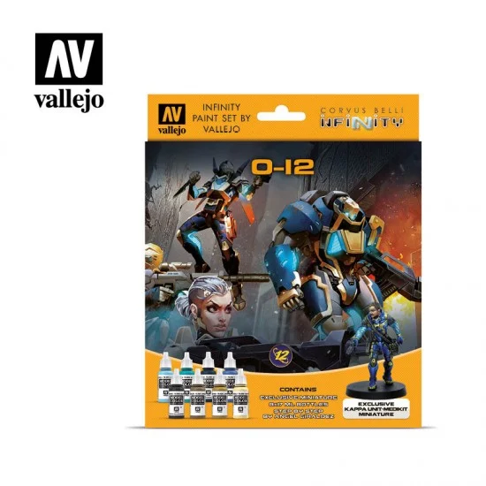 Vallejo 70239 Acrylic Paint Set - Infinity O-12 (8x 17ml)
