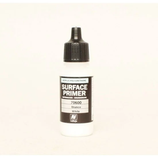 Vallejo 70600 Acrylic Polyurethane - White Surface Primer 17ml