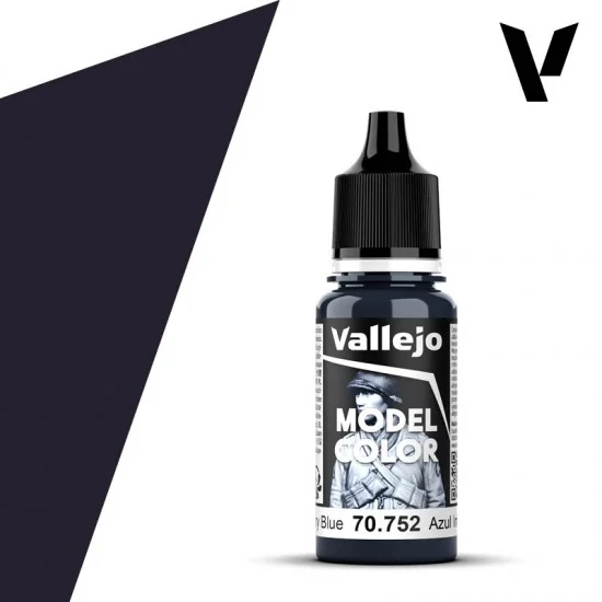 Vallejo 70752 Acrylic Paint - Model Colour #063 Infantry Blue (18ml/0.6 fl oz, matt finish)