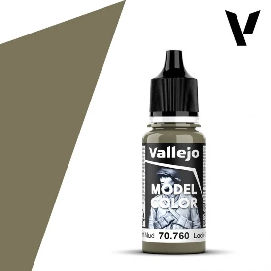 Vallejo 70760 Acrylic Paint - Model Colour #103 Light Mud (18ml/0.6 fl oz, matt finish)
