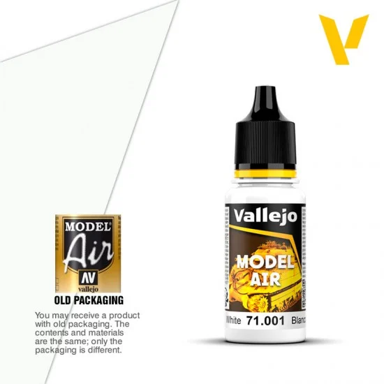 Vallejo 71001 Model Air Acrylic Paint - White 17ml