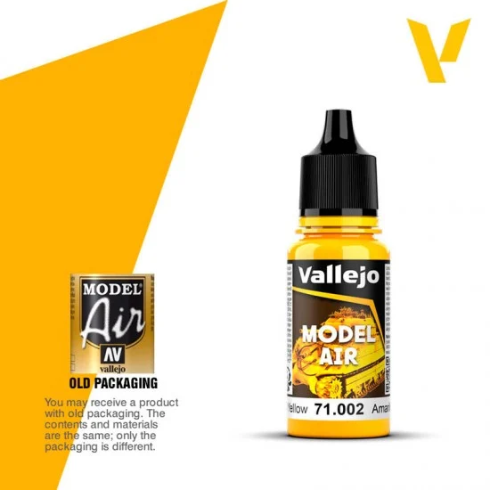 Vallejo 71002 Model Air Acrylic Paint - Yellow 17ml
