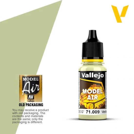 Vallejo 71009 Model Air Acrylic Paint - Duck Egg Green 17ml