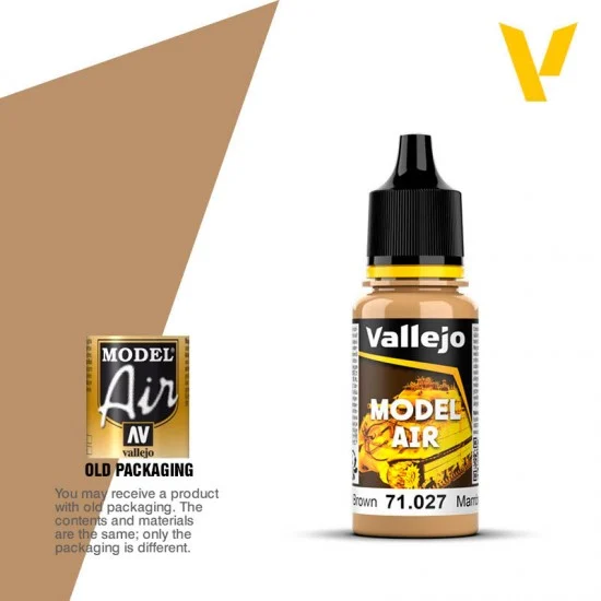 Vallejo 71027 Model Air Acrylic Paint - Light Brown 17ml