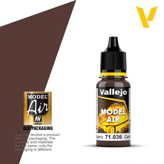 Vallejo 71036 Model Air Acrylic Paint - Mahogany 17ml