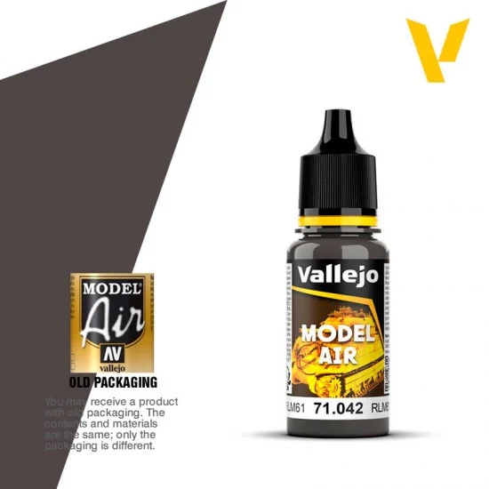 Vallejo 71042 Model Air Acrylic Paint - Camouflage Black Brown 17ml