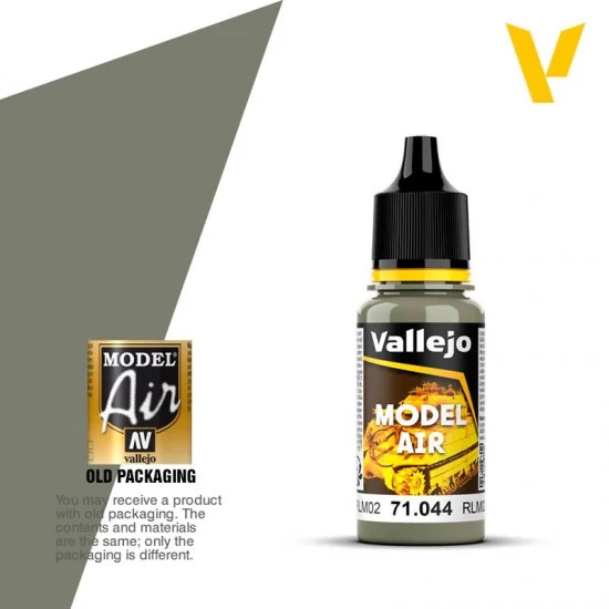 Vallejo 71044 Model Air Acrylic Paint - Light Grey Green RLM02 (17ml)