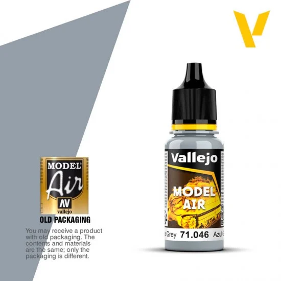Vallejo 71046 Model Air Acrylic Paint - Pale Grey Blue RLM76 (17ml)
