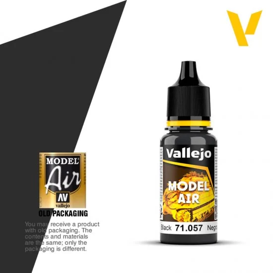 Vallejo 71057 Model Air Acrylic Paint - Black 17ml