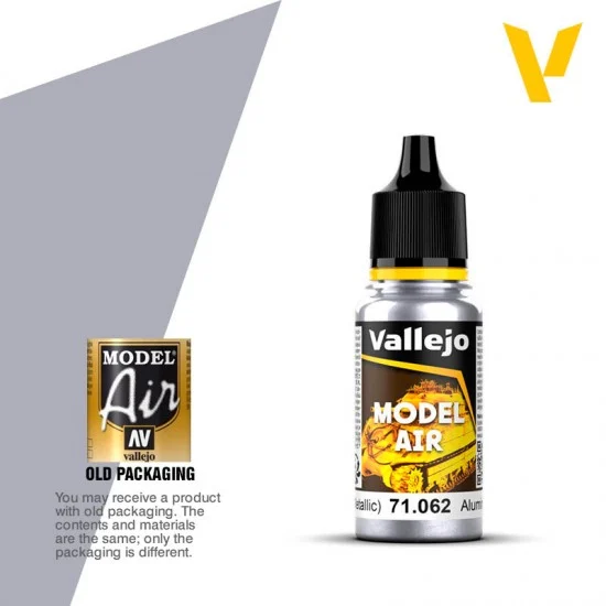 Vallejo 71062 Model Air Acrylic Paint - Aluminium 17ml