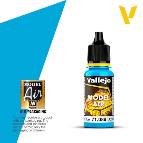 Vallejo 71089 Model Air Acrylic Paint - Light Sea Blue 17ml