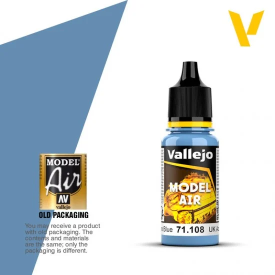 Vallejo 71108 Model Air Acrylic Paint - U.K. Azure (17ml)