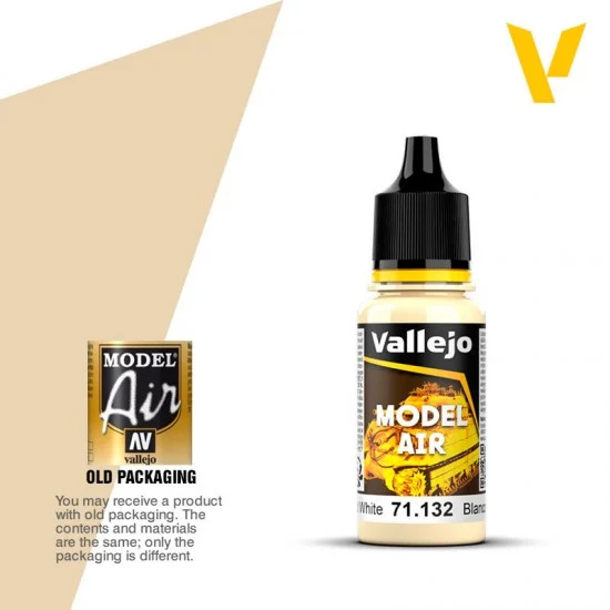 Vallejo 71132 Model Air Acrylic Paint - Aged White 17ml