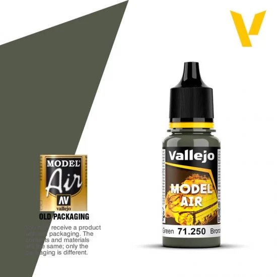 Vallejo 71250 Model Air Acrylic Paint - Bronze Green 17ml