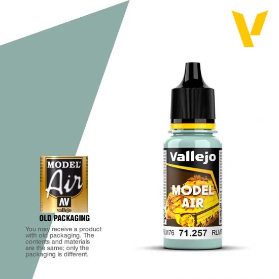 Vallejo 71257 Model Air Acrylic Paint - Light Blue RLM76 (17ml)