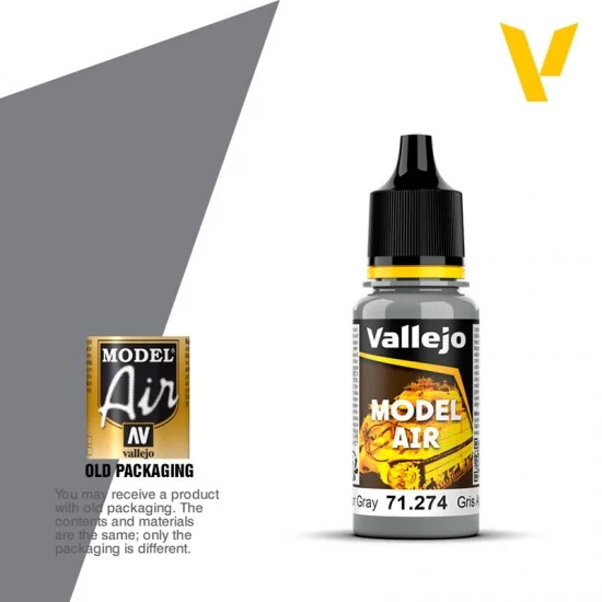 Vallejo 71274 Model Air Acrylic Paint - Aggressor Gray 17ml