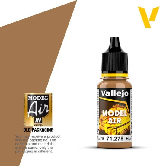 Vallejo 71278 Model Air Acrylic Paint - Sand Yellow RLM79 (17ml)