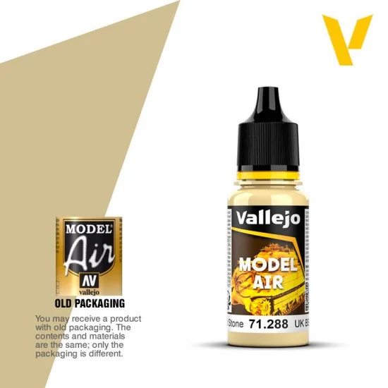 Vallejo 71288 Model Air Acrylic Paint - UK BSC 64 Portland Stone 17ml