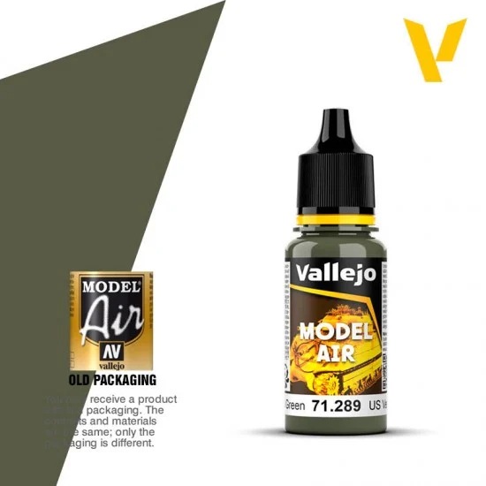 Vallejo 71289 Model Air Acrylic Paint - US Dark Green 17ml