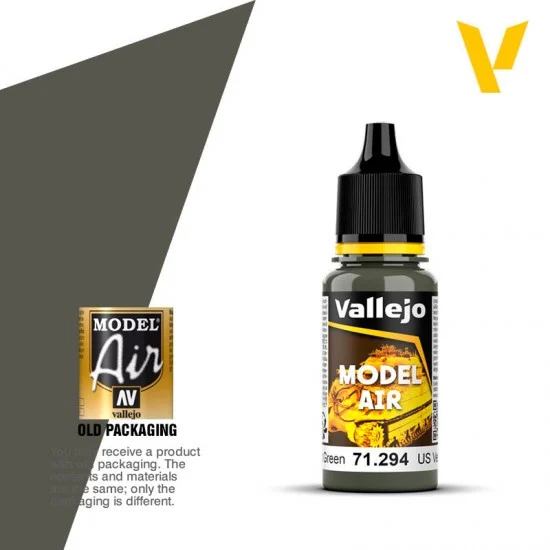 Vallejo 71294 Model Air Acrylic Paint - US Forest Green 17ml