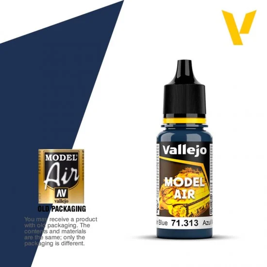 Vallejo 71313 Model Air Acrylic Paint - Dark Mediterranean Blue 17ml
