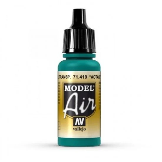 Vallejo 71419 Model Air Acrylic Paint - Aotake' Translucent Blue (17ml)