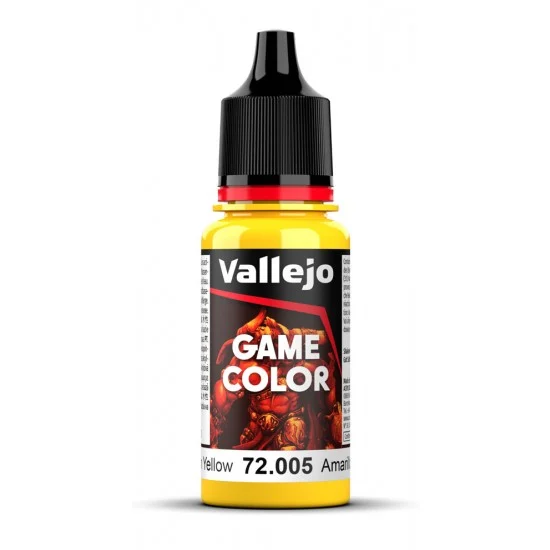 Vallejo 72005 Acrylic Paint - Game Colour #Moon Yellow (18 ml/0.6 fl oz)