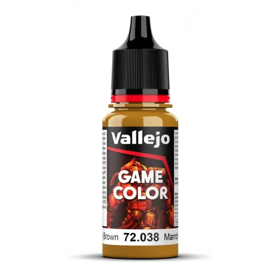 Vallejo 72038 Acrylic Paint - Game Colour #Scrofulous Brown (18 ml/0.6 fl oz)