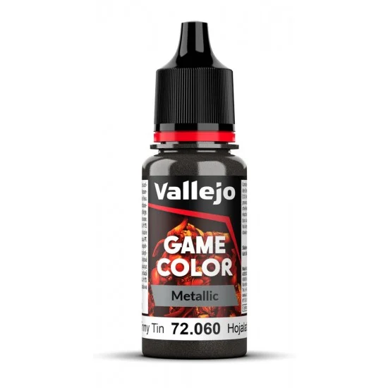 Vallejo 72060 Acrylic Paint - Game Colour #Metal Tinny Tin (18 ml/0.6 fl oz)