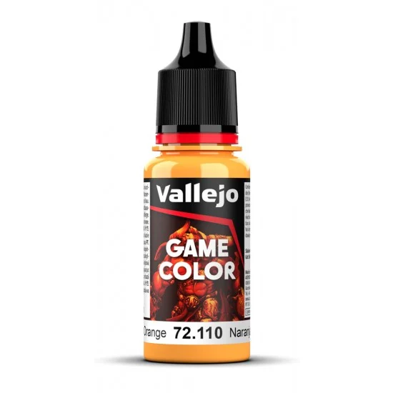 Vallejo 72110 Acrylic Paint - Game Colour #Sunset Orange (18 ml/0.6 fl oz)